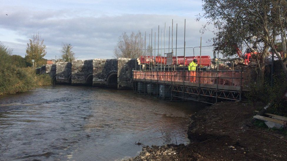 Wool Bridge repair works