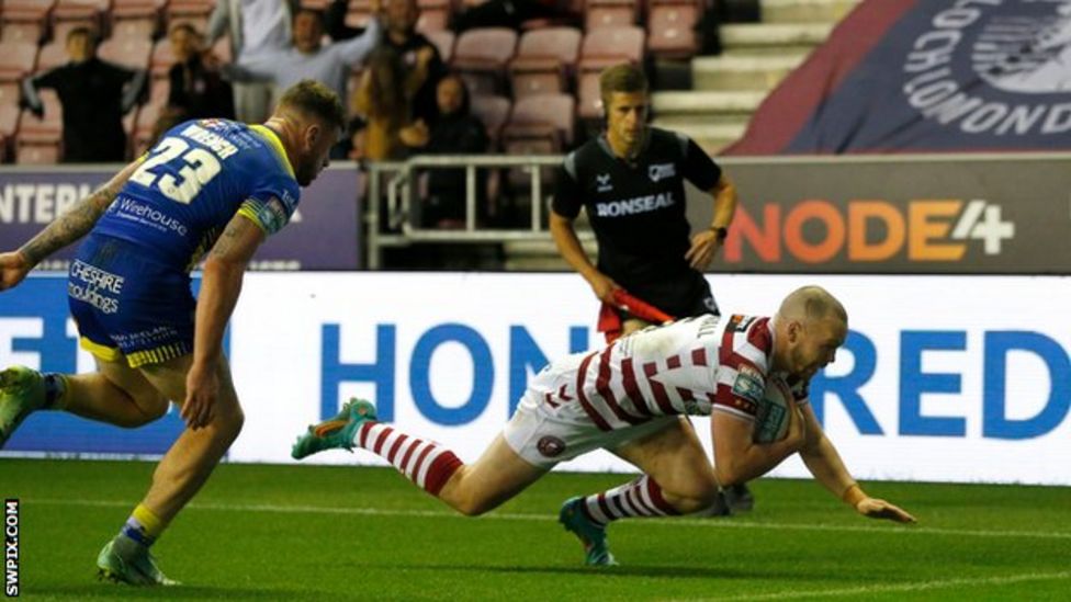 Super League: Wigan Warriors 32-6 Warrington Wolves - Liam Marshall ...