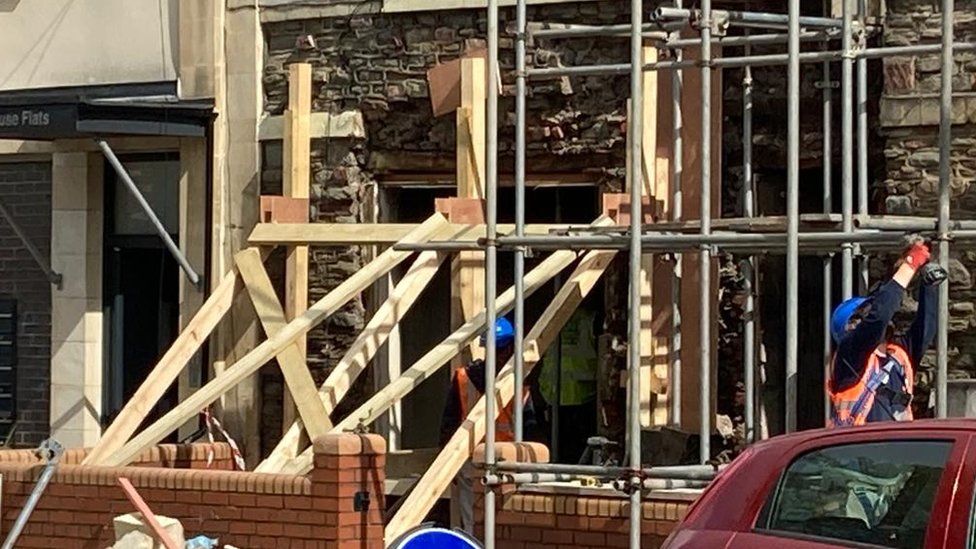 Scene of the explosion in St Paul's Bristol