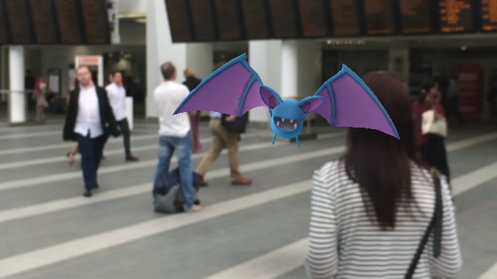 Zubat on the concourse at Birmingham New Street Station