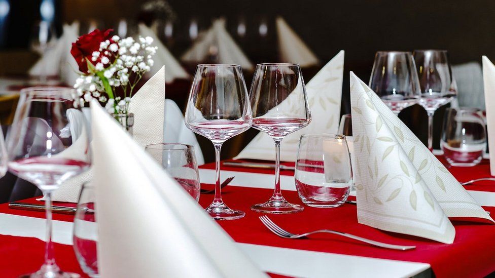 French restaurant table, file pic