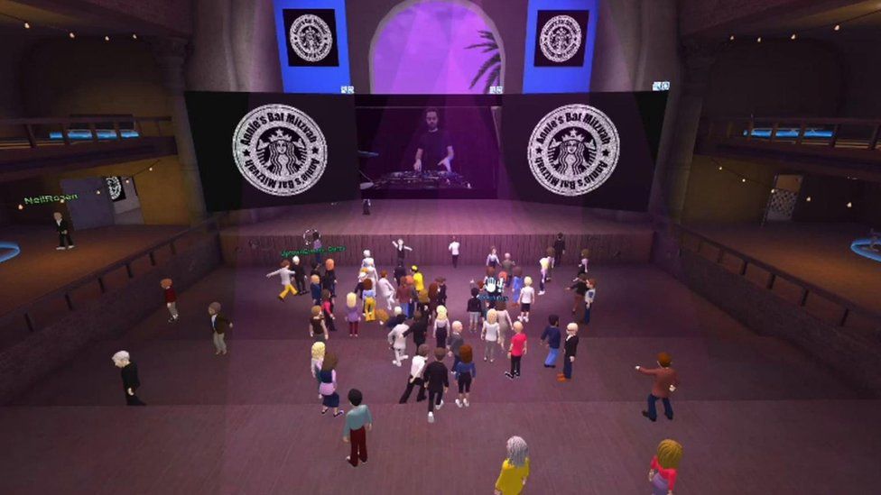 Check out this virtual reality Bat Mitzvah with dancing and live music