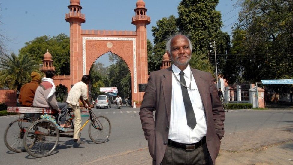 Professor S.R. Siras of Aligarh Muslim University suspended for being "Gay" at Aligarh Muslim University Campus in Aligarh,