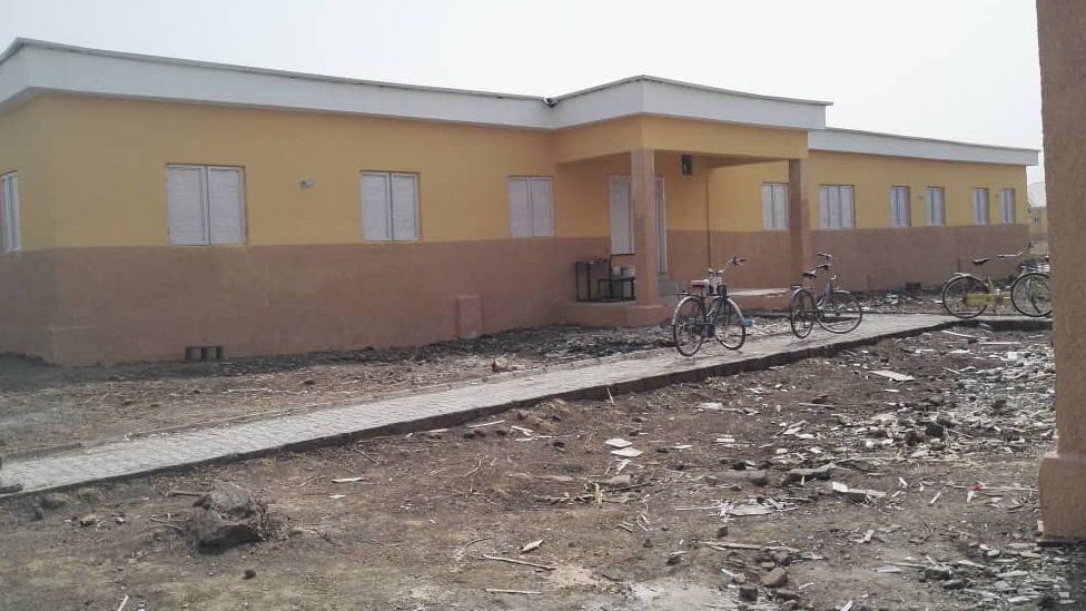 A rebuilt classroom block in Chibok