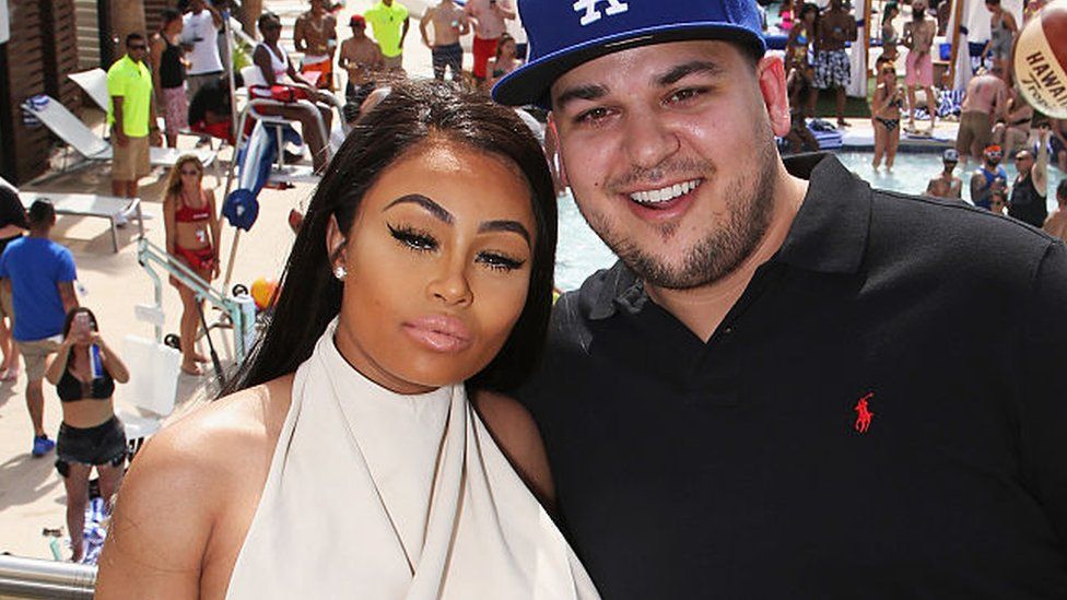 Blac Chyna and Rob Kardashian pictured together in Las Vegas in 2016