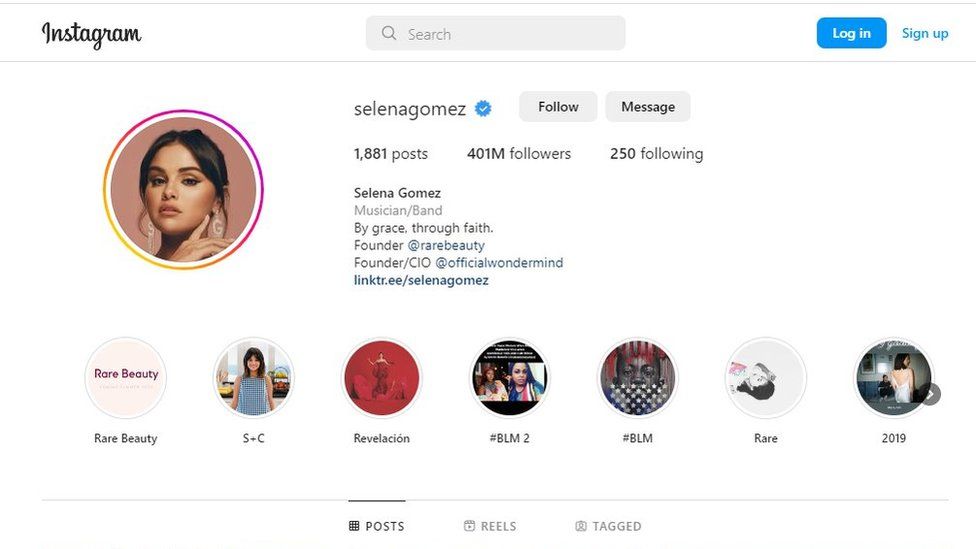 Selena Gomez Instagram mostfollowed woman once more BBC