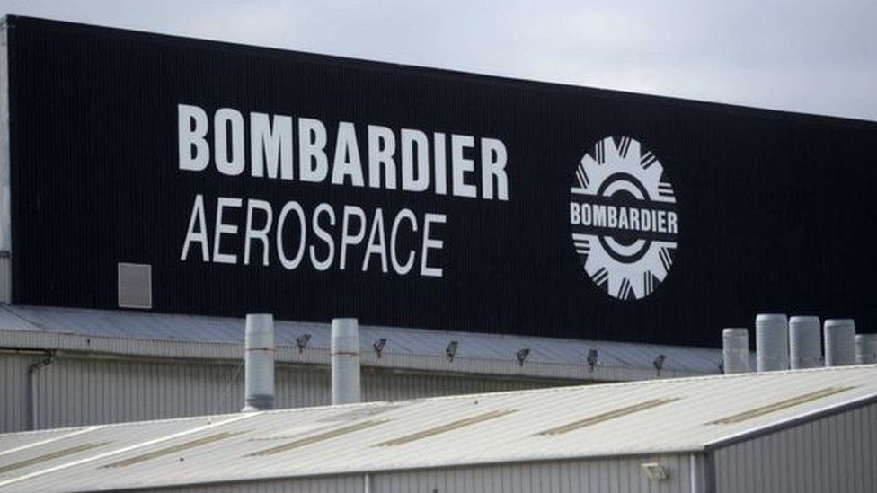 Bombardier Aerospace sign