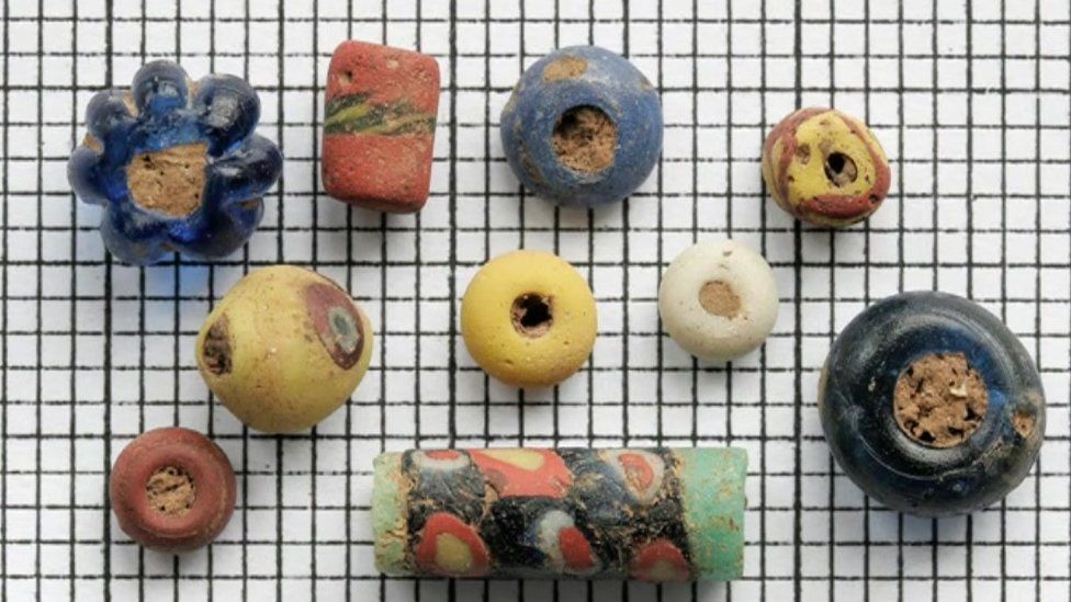Stolen archaeological beads