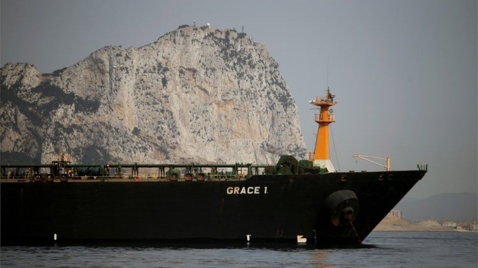 The Grace 1 off Gibraltar