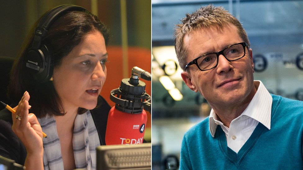 Mishal Husain and Nicky Campbell