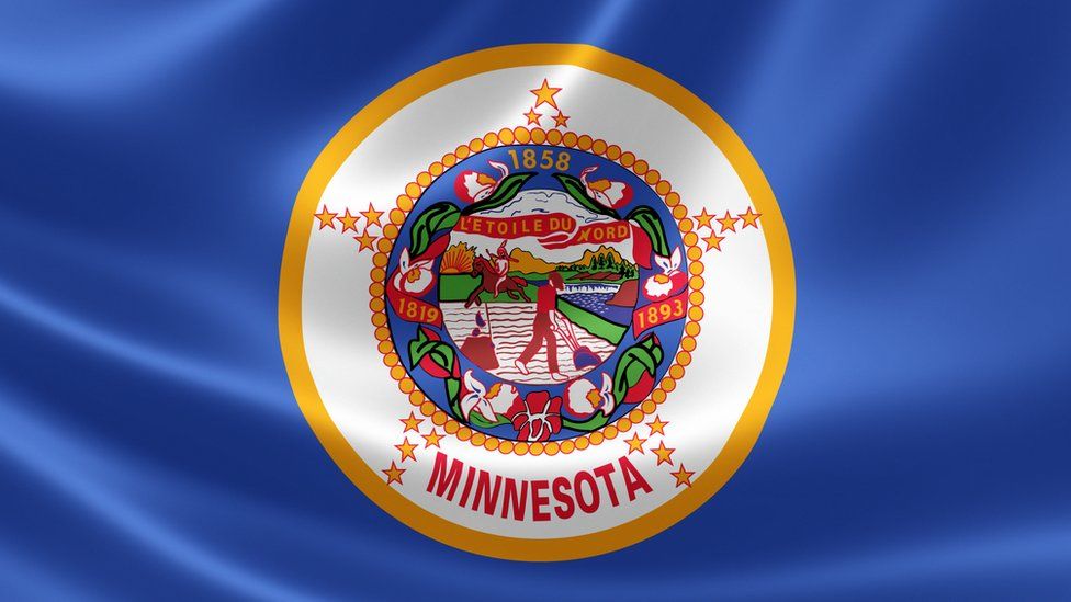 Current flag of Minnesota