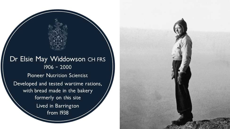 Blue Plaque; Elsie Widdowson in the Lake District in 1940