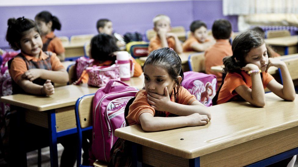 Turkish schoolchildren (file pic)