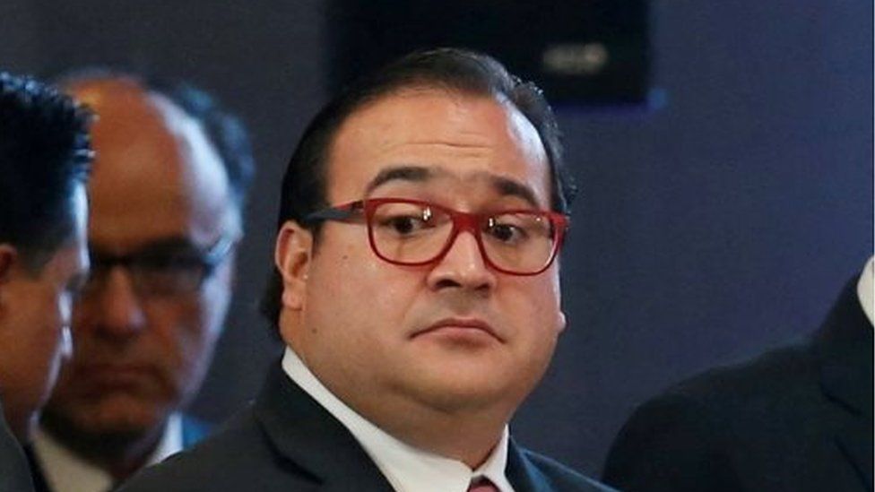 Veracruz governor Javier Duarte attends the XXXVIII Session of the National Council of Public Security at the National Palace in Mexico City, August 21, 2015.