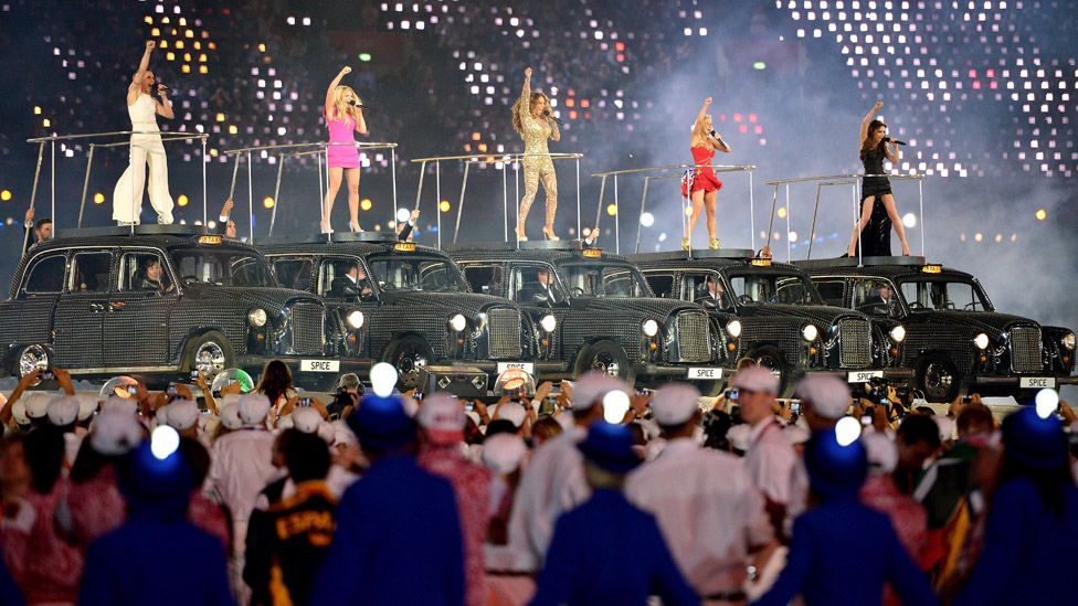 The Spice Girls at the London 2012 Olympic Closing Ceremony