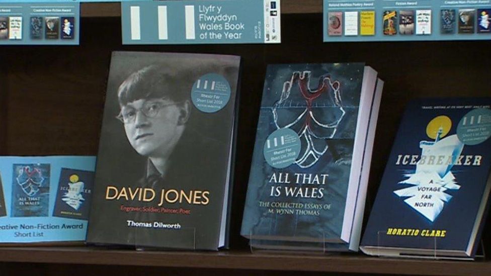 A display of short-listed books