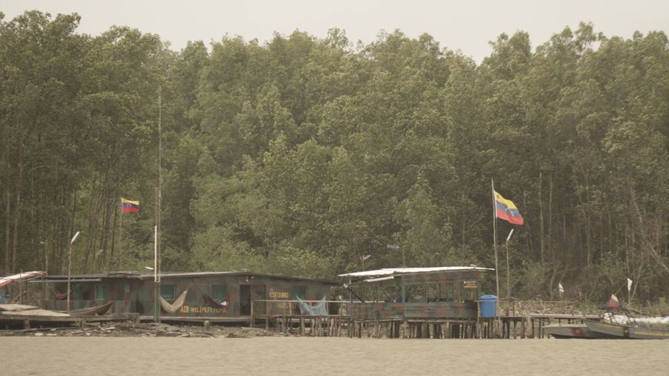 The Venezuelan border seen from the river