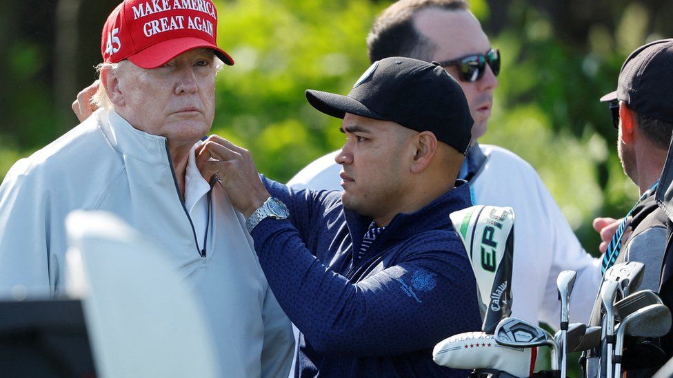 Walt Nauta & Donald Trump at LIV Golf Invitational