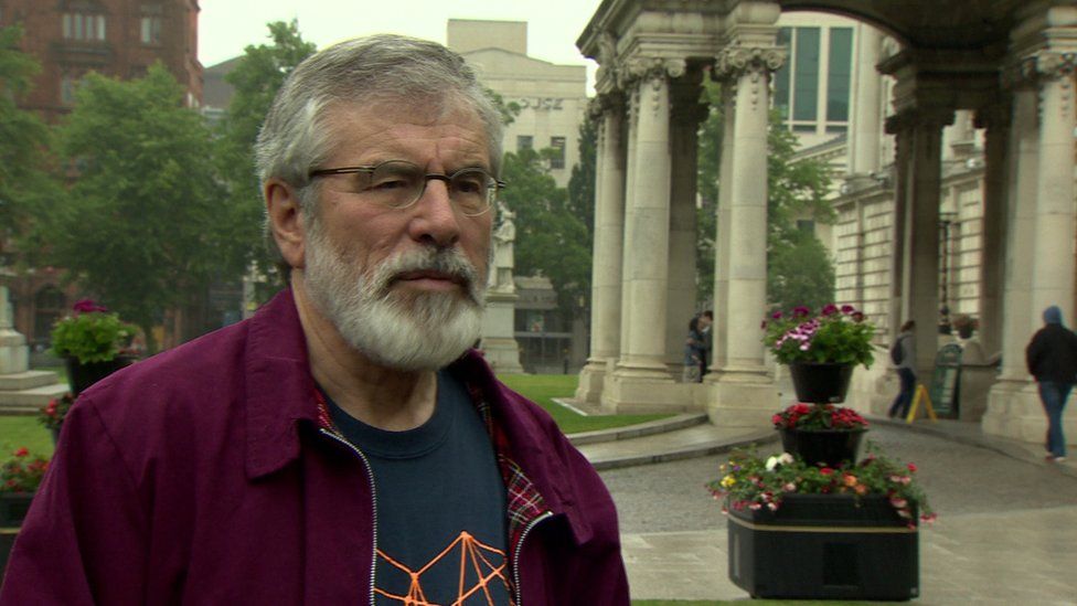 Gerry Adams said an agreement was unlikely by Monday