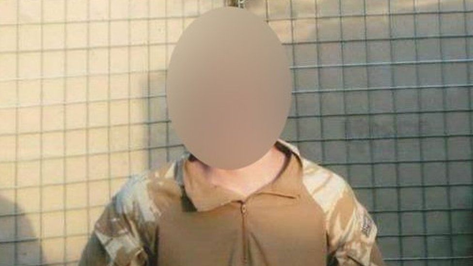 Ahmad in army uniform