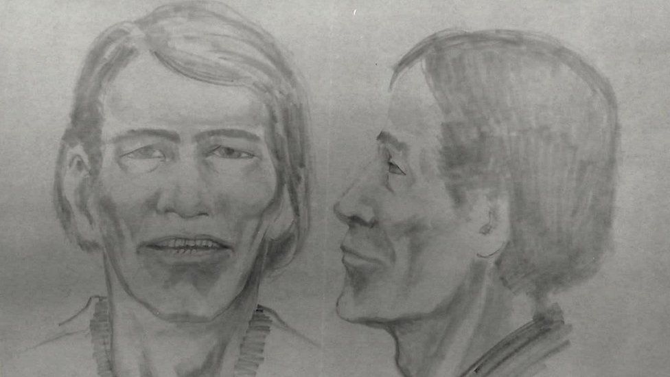 A police sketch showing the likeness of Luis Alonso Paredes