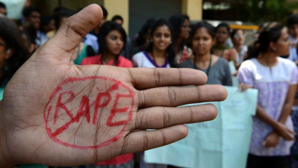 Indian students of Saint Joseph Degree college participate during an anti-rape protest in Hyderabad on September 13, 2013.