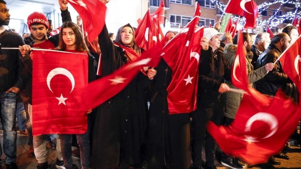 Protests in Rotterdam in March 2017