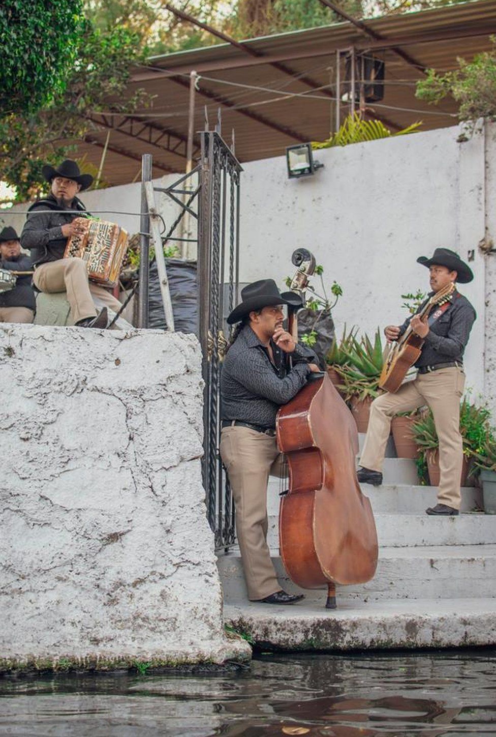 A Mariachi band in Xochimilco in Mexico City