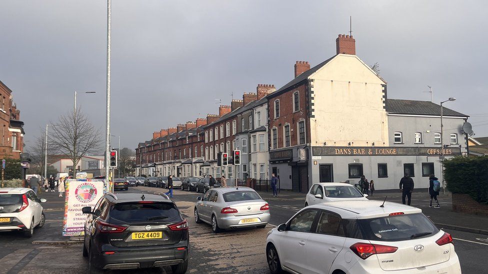 West Belfast murder scene