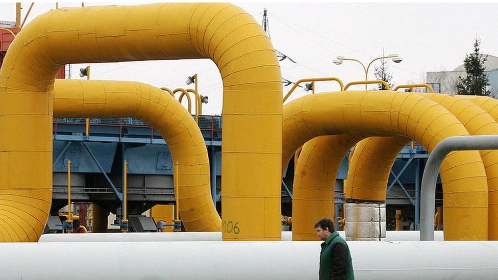 Gas pipeline station in Slovakia