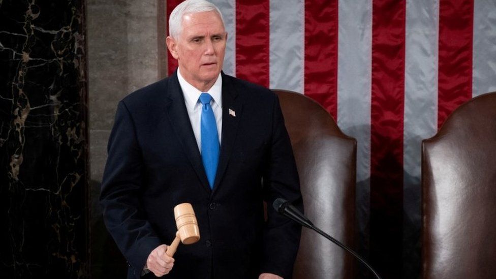 Mike Pence on 6 January 2021