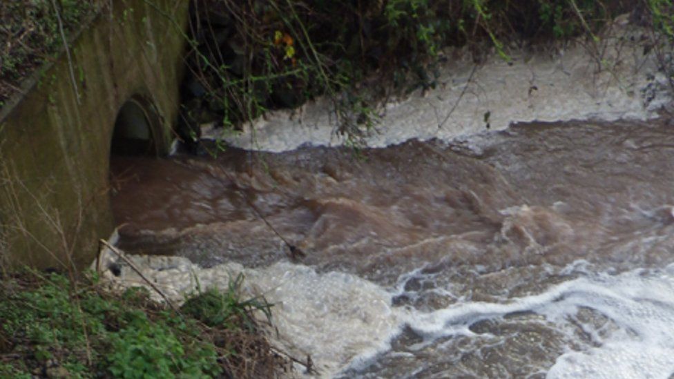 The discharge near Bromsgrove