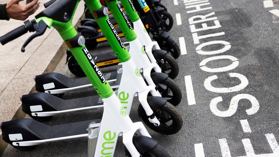 E-scooter trial in London, June 2021