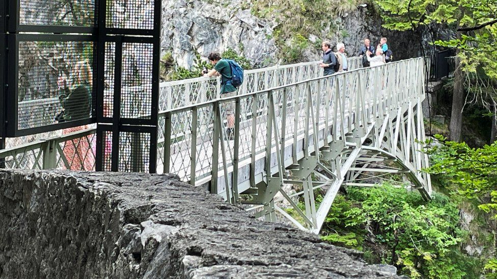 Marienbrücke bridge near Neuschwanstein Castle in Germany