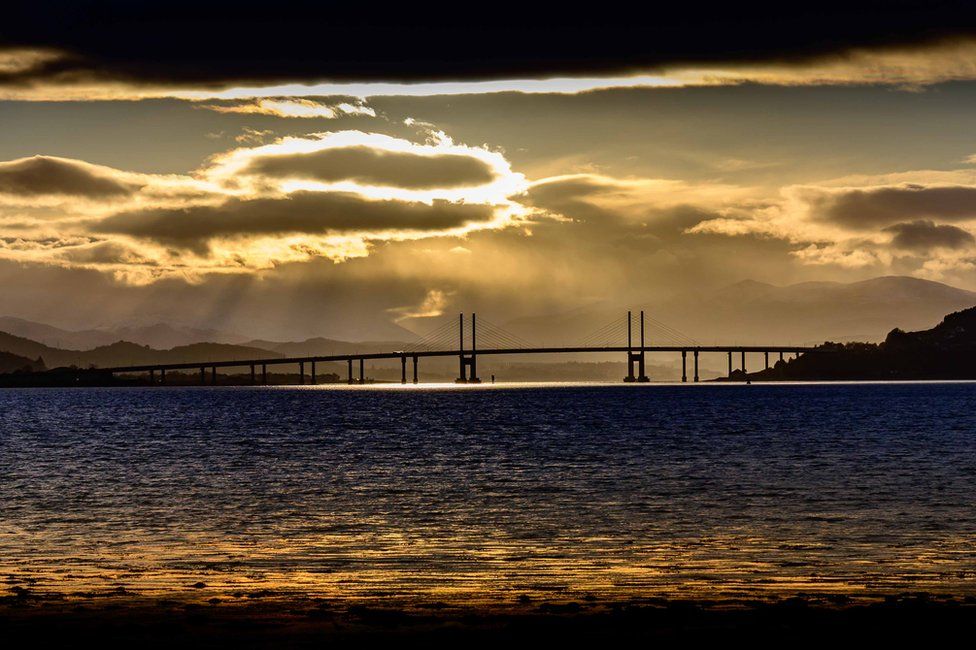 Kessock Bridge across the Beauly Firth at Inverness