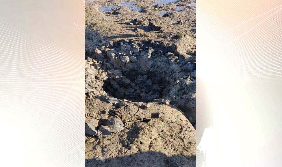 Mortar found on beach