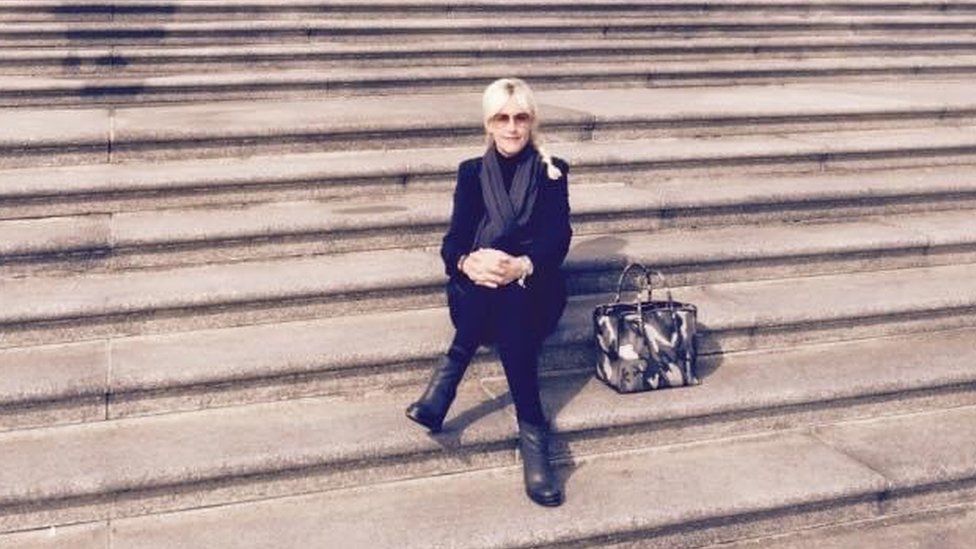 Erin Brockovich on the Steps of the Supreme Court March 2015