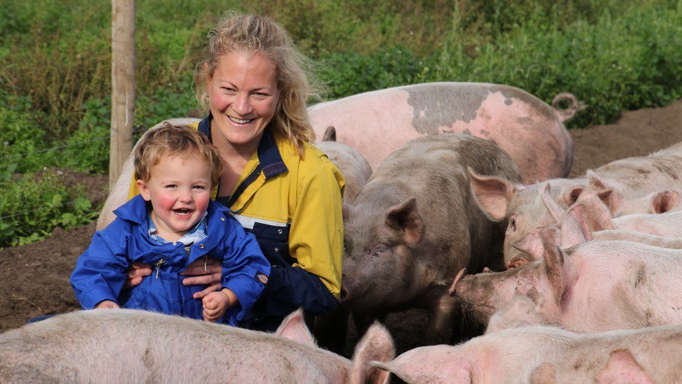 Pig farmer Anna Longthorp