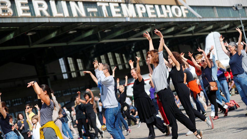 A dance festival at Tempelhof