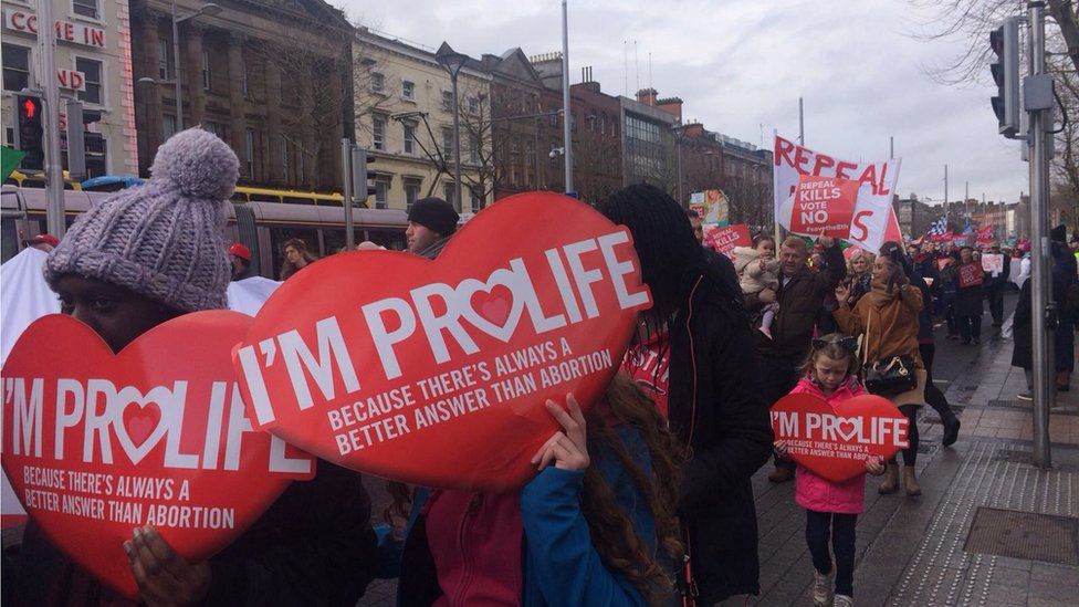 PRO-LIFE ADVOCATES TAKE PART IN MARCH