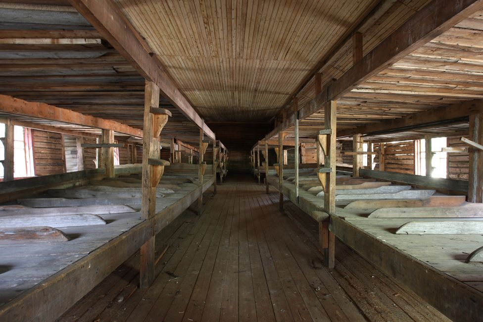 A dormitory where some of the prisoners would have slept 100 years ago
