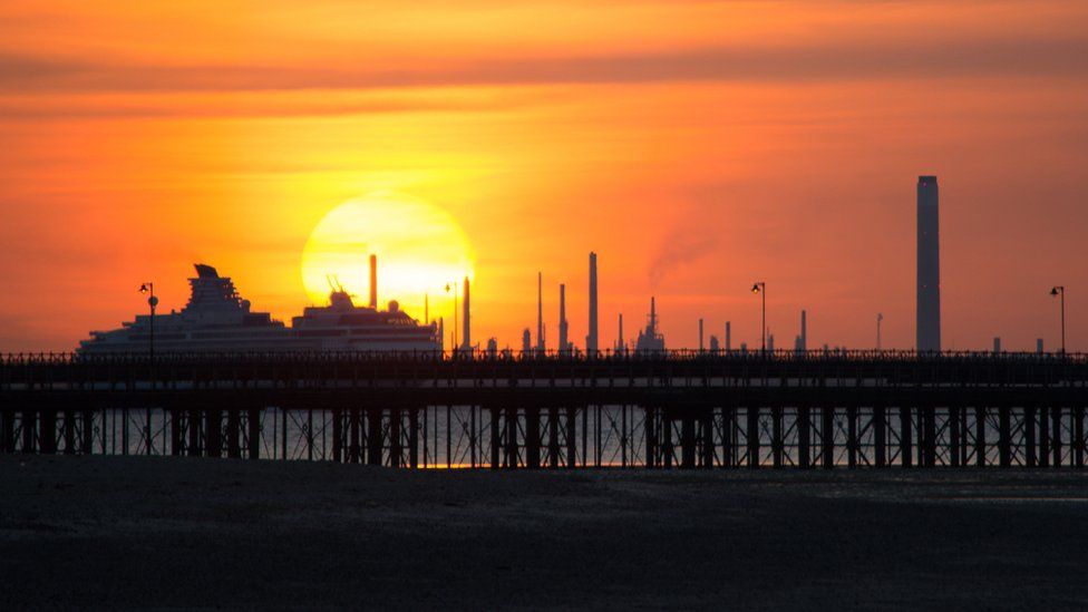 Fawley from the Isle of Wight