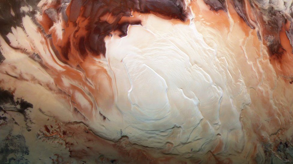 Mars south polar region
