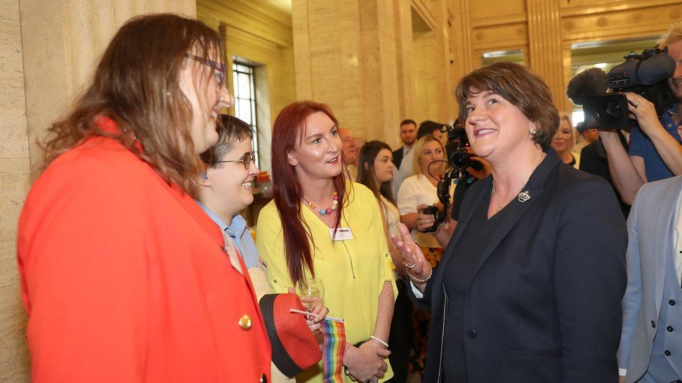 Arlene Foster at PinkNews event