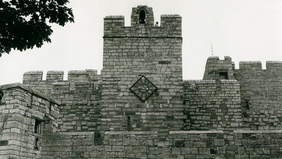 Ancient Castle Rushen clock