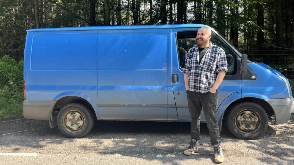 Josh and his van