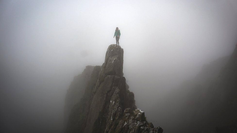 Anna Taylor at Amphitheatre Buttress on Craig Yr Ysfa in Snowdonia