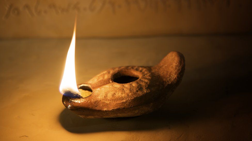 A roman oil lamp