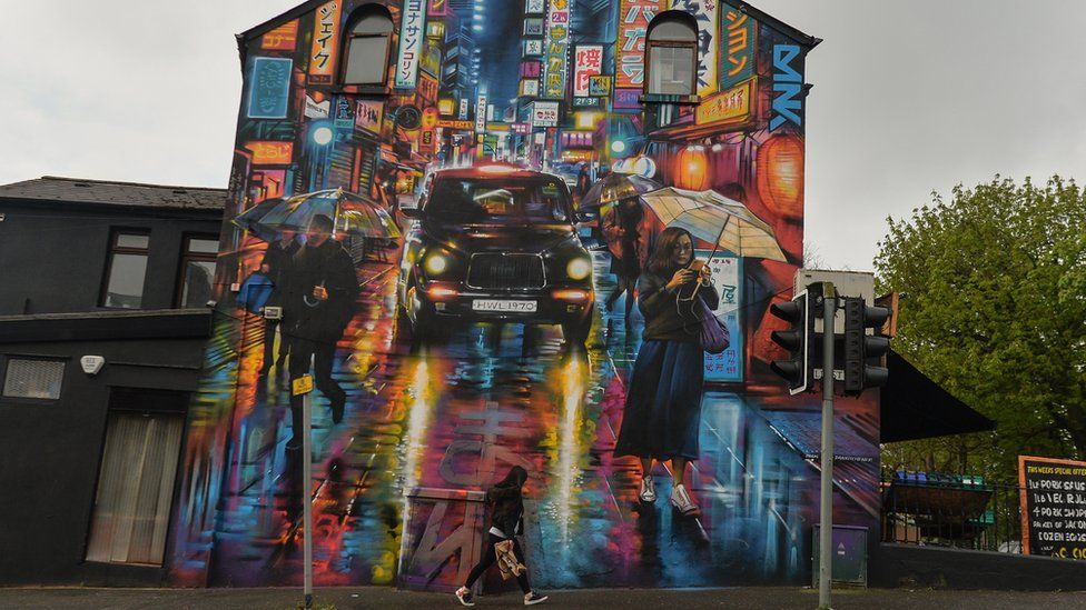 'Belfast - Blurry Eyed' by Dan Kitchener which was commissioned as part of Belfast Culture Night