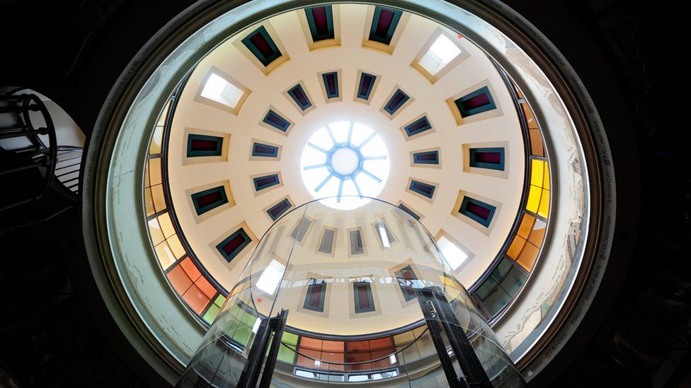 The internal dome of the museum